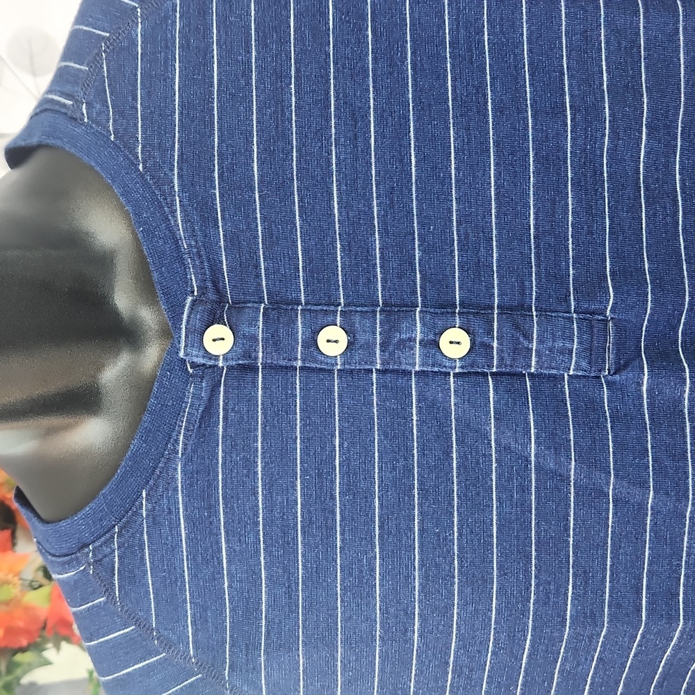 GoodThreads Striped Henley Tee - Picture 5 of 9